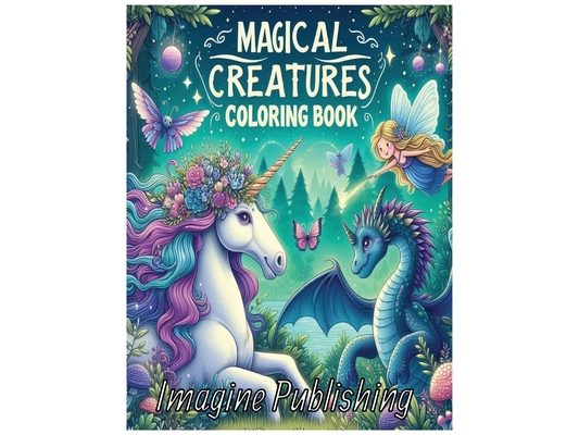 Magical Creatures Coloring Book: Fun and Easy Designs for Kids