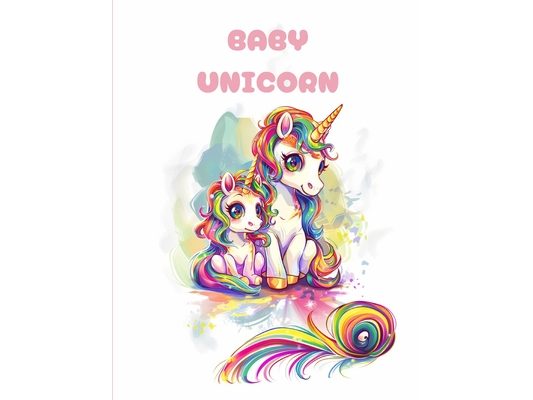 Baby unicorn: coloring book