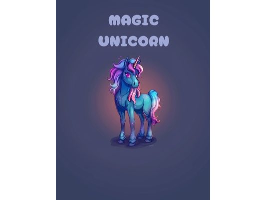 Magic Unicorn: Coloring book
