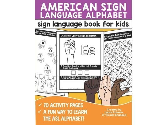 Sign Language Book for Kids: American Sign Language Alphabet