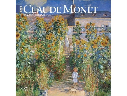 Claude Monet 2027 7 X 14 Inch (Hanging) Monthly Mini Wall Calendar