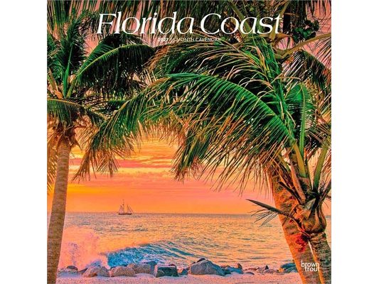 Florida Coast 2027 12 X 24 Inch (Hanging) Monthly Square Wall Calendar Plastic-Free