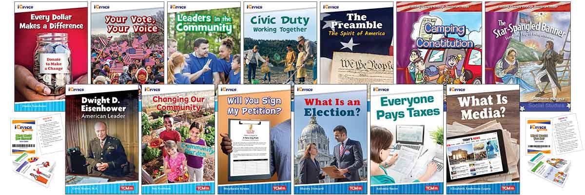 Understanding American Voting, Elections, and Roles and Responsibilities 13-Book Set Plus 2-Card Decks for Grades 2-3 [With Cards]