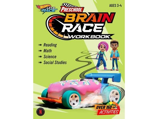 Hot Wheels Brain Race Preschool Workbook