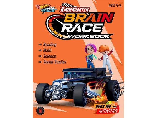 Hot Wheels Brain Race Kindergarten Workbook
