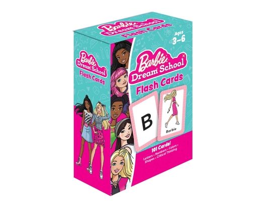 Barbie Dream School Flash Cards: 101 Cards for Preschool to Kindergarten Practice Letters, Numbers, Colors & Shapes Early Learning for Kids Ages 3-6