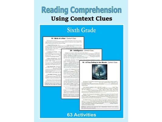 Reading Comprehension - Using Context Clues - Sixth Grade