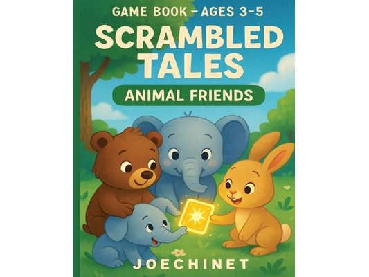 Game Book - Scrambled Tales: An Interactive Adventure for Early Childhood: "Find clues to continue the story" Animal Friends For ages 3-5