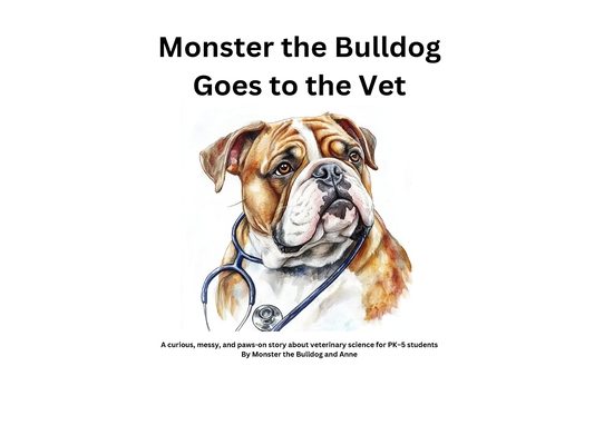 Monster the Bulldog Goes to the Vet