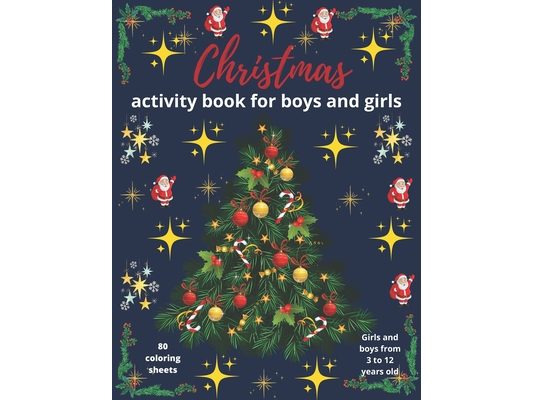 Christmas activity book for boys and girls