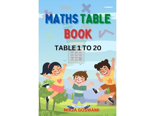 Maths Times Table Book: Multiplication Table 1 to 20