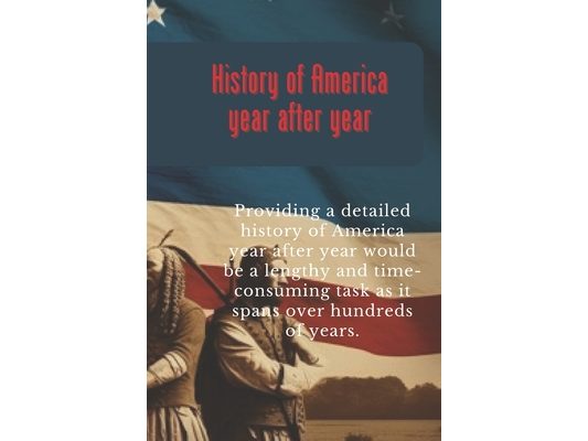 History of America year after year
