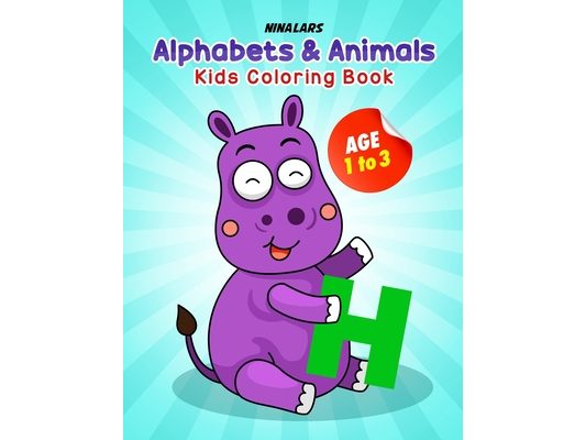 Alphabets and Animals: Kids Coloring Book