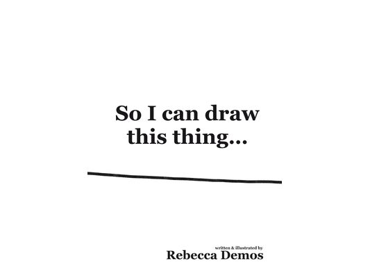 So I Can Draw This Thing