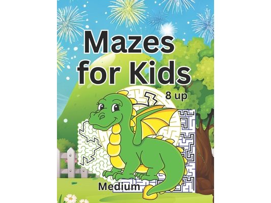 Mazes For Kids 8up: Medium Level Puzzles for Kids, Activity Books for Kids