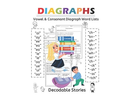 DIAGRAPHS Reading Comprehension decodable stories: Orton Gillingham Decodable Stories