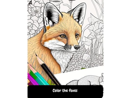 Color the foxes