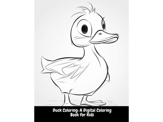 Duck Coloring: A Digital Coloring Book for Kids