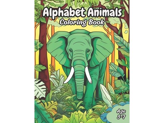 Alphabet Animals Coloring Book: Alphabet animals coloring book for kids