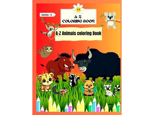 A-Z Coloring Book: A-Z Animals Coloring Book