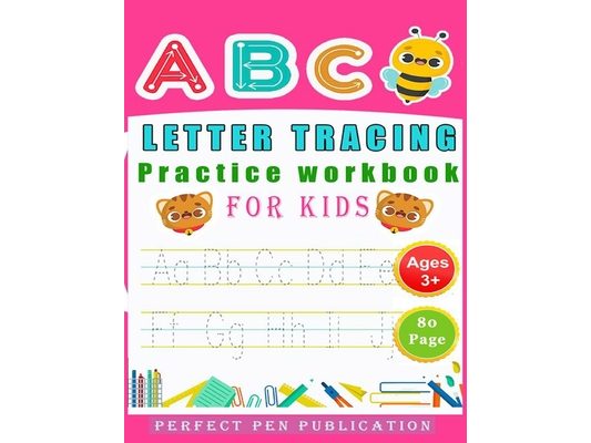 Letter Tracing for Preschoolers and Homeschool learning book for kids age 3+