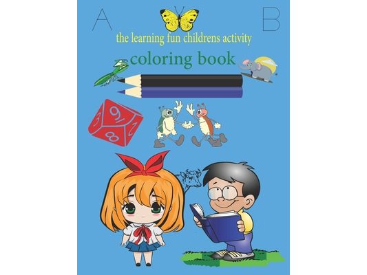 Coloring book: the learning bugs fun childres activity coloring books (uncolored): Childrens first learning book, Activity book color