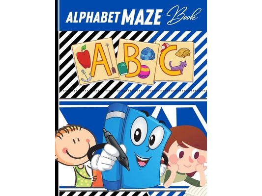 Alphabet maze: Alphabet Mazes Activity Book Solution Included