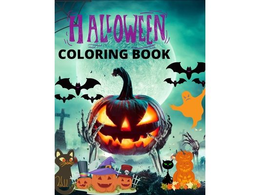 Halloween Coloring Book: 100 pages of Halloween and Autum to Color Amazing Designs for Relaxation and Fun