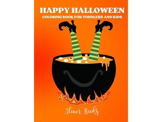 Happy Halloween: Coloring Book for Toddlers and Kids