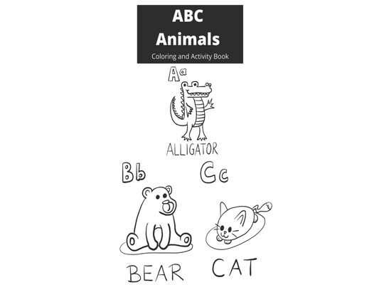 ABC Animals: Coloring and Activity Book