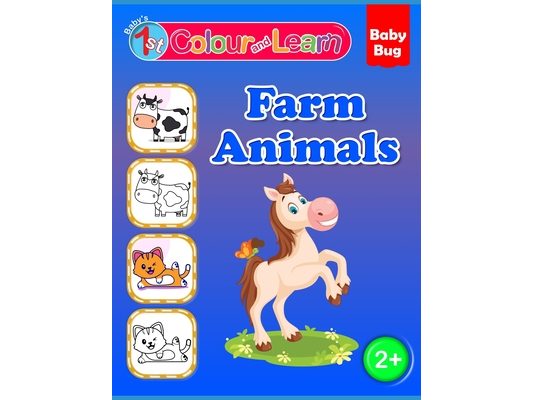 Colour and Learn: Farm Animals