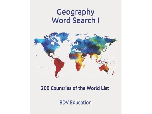 Geography Word Search: 200 Countries of the World List