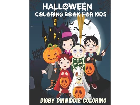 Halloween Coloring Book for Kids: Amazing Coloring Book for Kids with Spooky and Cute Illustrations - Halloween Coloring Pages for Kids ages 4-8, 8-12