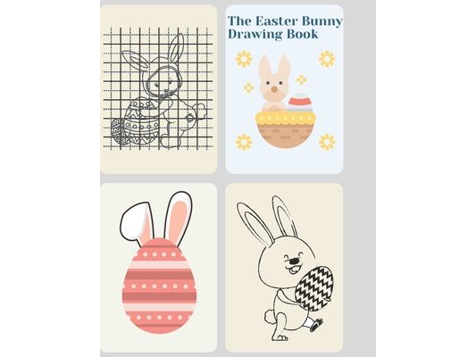 The Easter Bunny Drawing Book: "How to Draw Easter Bunny Book (Drawing Grid Activity Book for Kids)"