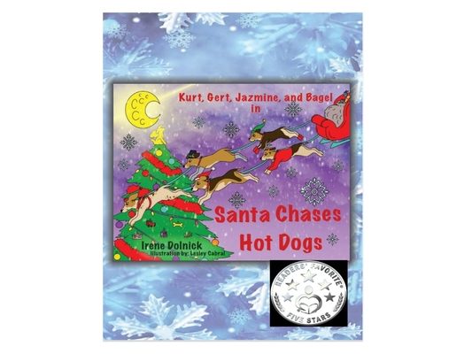 Kurt, Gert, Jazmine, and Bagel: In Santa Chases Hot Dogs