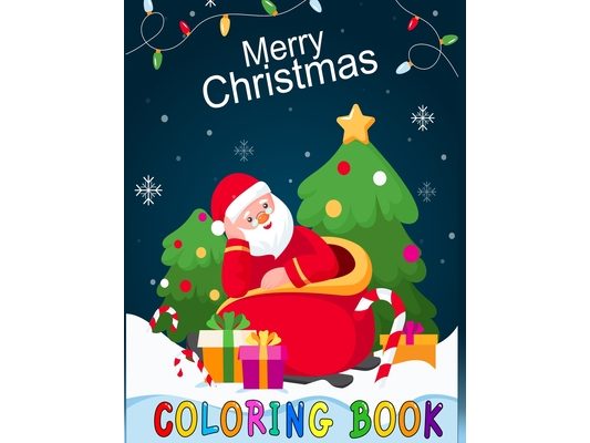 Merry Christmas Coloring Book: 44 Christmas Coloring Pages for Kids