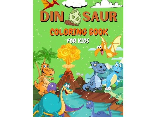 Dinosaur Coloring Book for Kids: Ages 4-8 - Great Gift for Boys & Girls