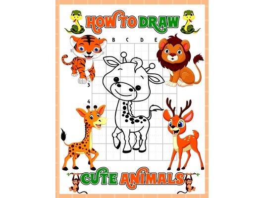 How to Draw Animals: A Fun And Simple Step By Step Drawing Book For Kids To Learn To Draw, Learn How To Draw Animals In An Awesome Gift Ide