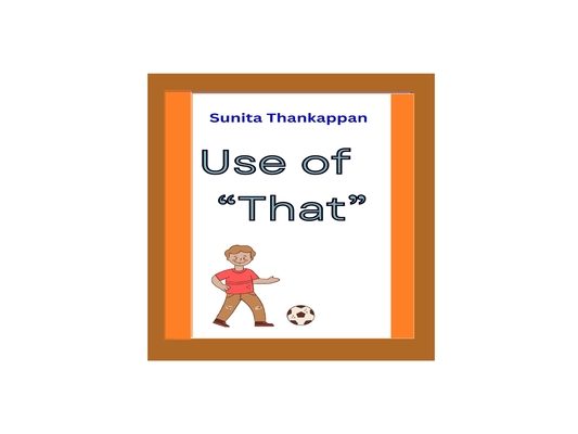 Use of "that"