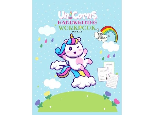 Unicorn Handwriting Workbook for Kids: Unicorn Handwriting Practice Paper Letter Tracing Workbook for Kids - Tracing Practice for Preschoolers - Kinde