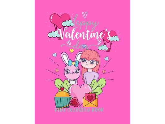Happy Valentines Day Kids Coloring book: Valentines Day Kids Coloring Book