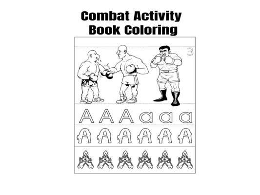 Combat Activity Book Coloring