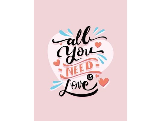 All You Need Is Love: Love Quotes Coloring Book For Valentine's Day Gift