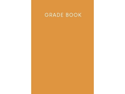 Grade Book: Grade booklet for pupils and students - Design: Mustard yellow