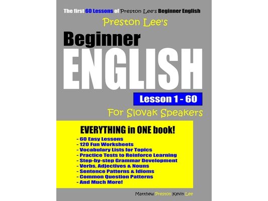 Preston Lee's Beginner English Lesson 1 - 60 For Slovak Speakers