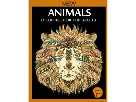 Animals Coloring Book For Adults: Animals Patterns for Relaxation, Fun, and Stress Relief Adult Coloring Books. Animals Coloring And Activity Book For