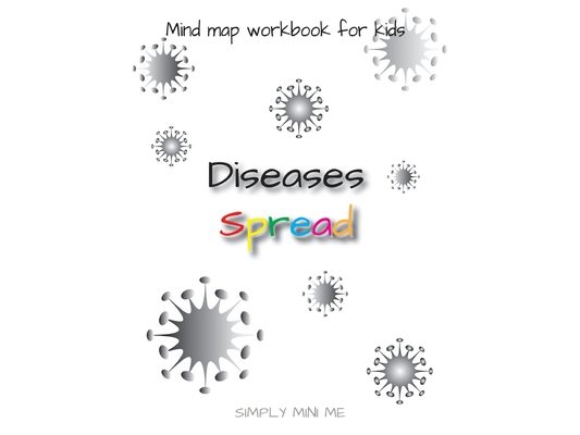 Mind map workbook for kids - Disease Spread