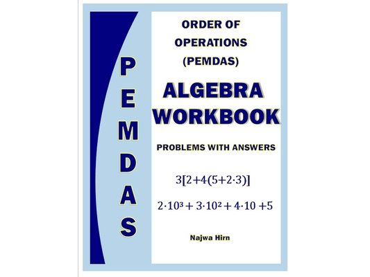 Algebra Workbook Order Of Operations PEMDAS