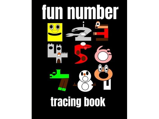 fun number tracing book: A book of 72 pages, the size of 10/10, in which everything a child needs to enter the world of numbers