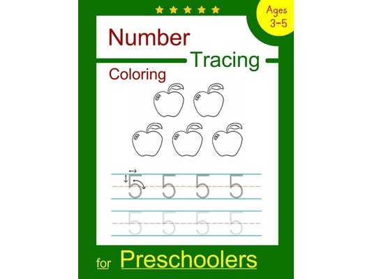 Number Tracing Coloring for Preschoolers: Number Tracing and Coloring Workbook for Preschoolers, Kindergarten and Kids Ages 3-5 (Pre K Workbooks)